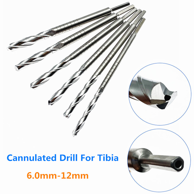 Orthopedic Tibia Cannulated Drill Bit Cortex Cannulated Reamer Hole Expand Hollow Drill Bit Intramedullary Nail Reaming Drill Detail 1