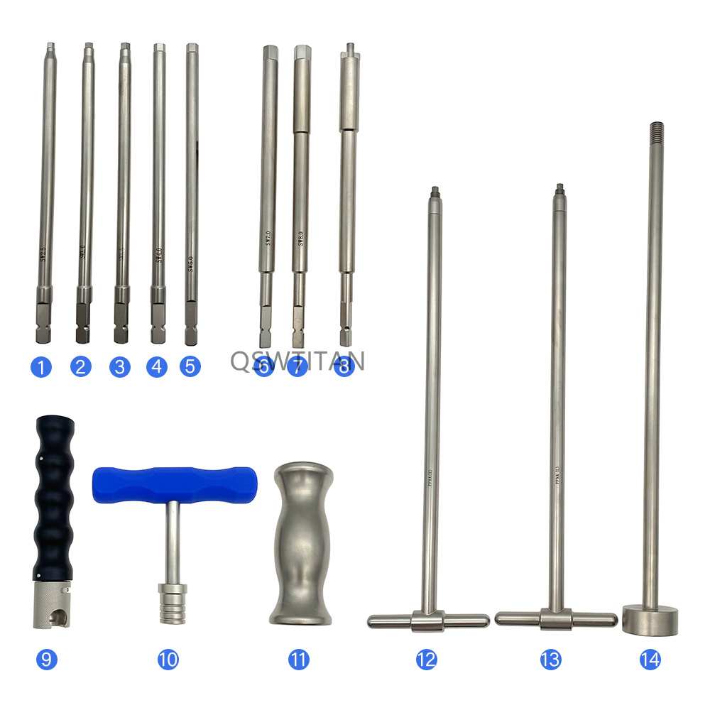 Bone Broken Screw Removal Instrument Set II for Intramedullary Nail Removal Tools Orthopedic Instruments