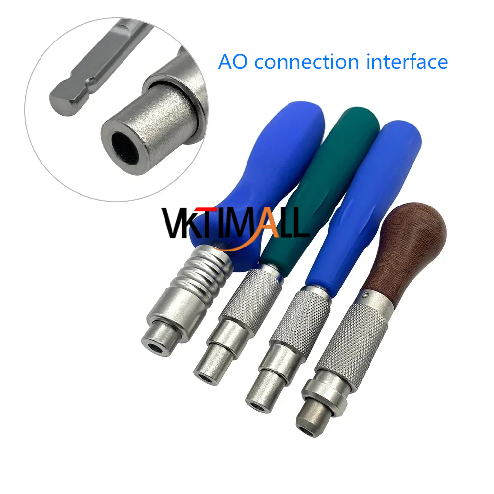 Steel Manual Orthopedic Torque Adapter with Torque Limiter Handle for Small Fragment Locking Instrument Set