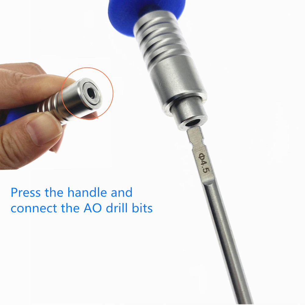 AO Quick Coupling Handle Bone Drill Bits Handle Veterinary Orthopedic Surgical Instrument