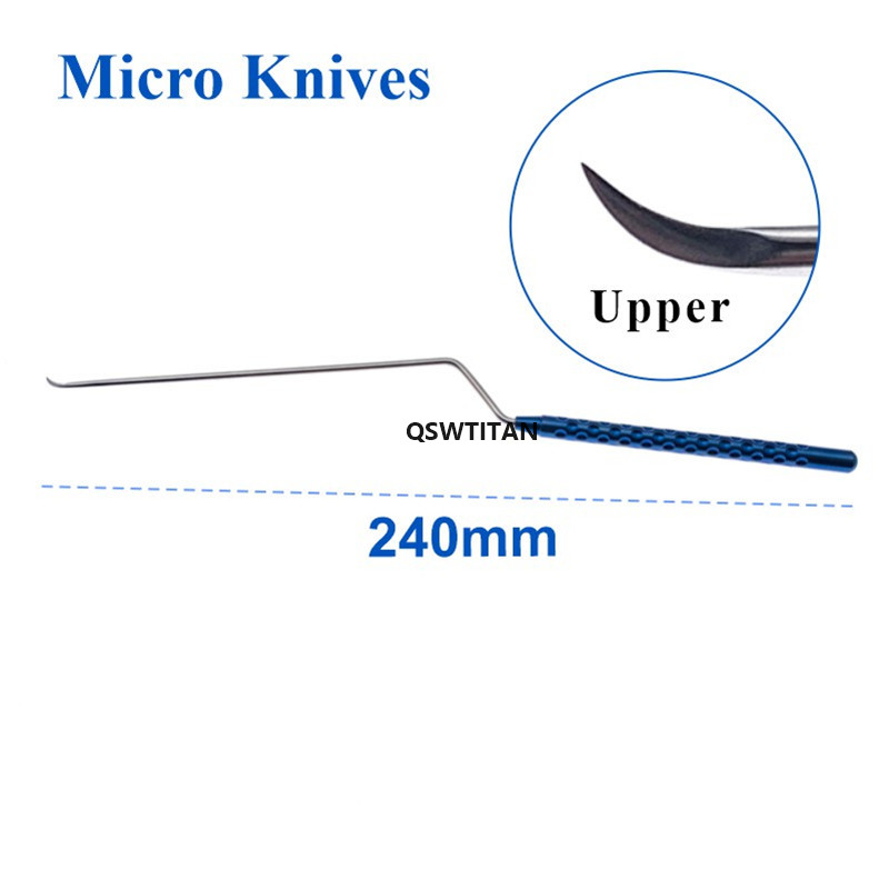 Titanium Neurosurgery Instruments Curved Blades