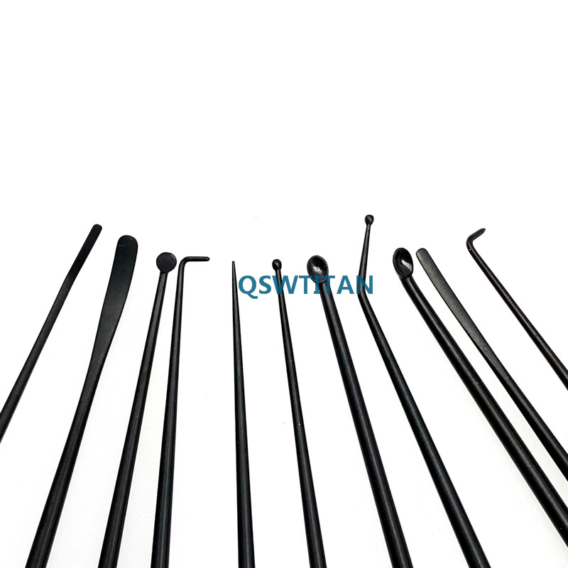 Micro Nerve Instrument Vessel Hook Nerve Spatula Dissectors Micro Curette Teardrop Disserctor 19pcs/set