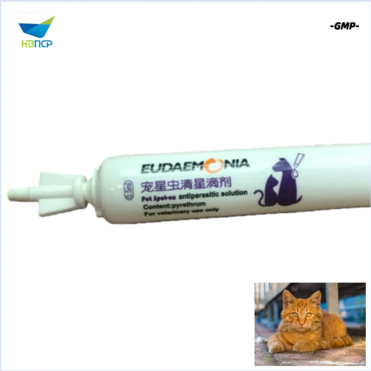 GMP Manufacturer Veterinary Drug Grade Pyrethrum Antiparasitice Soltution for Dogs and Cats