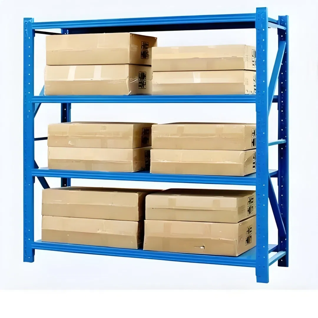 UK Warehouse Shelving Easy-to-Install Reusable Storage Shelves Wholesale Metal Racking Systems Corporate Logo Branded Shelving USA Pallet Racks