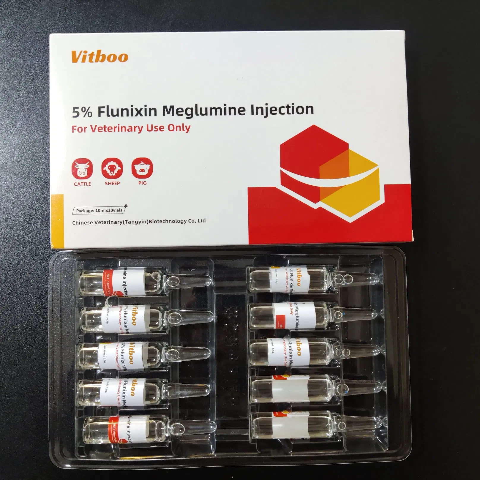Flunixin Meglumine Injection Anti-Inflammatory Drug for Cattle Pig Medicine