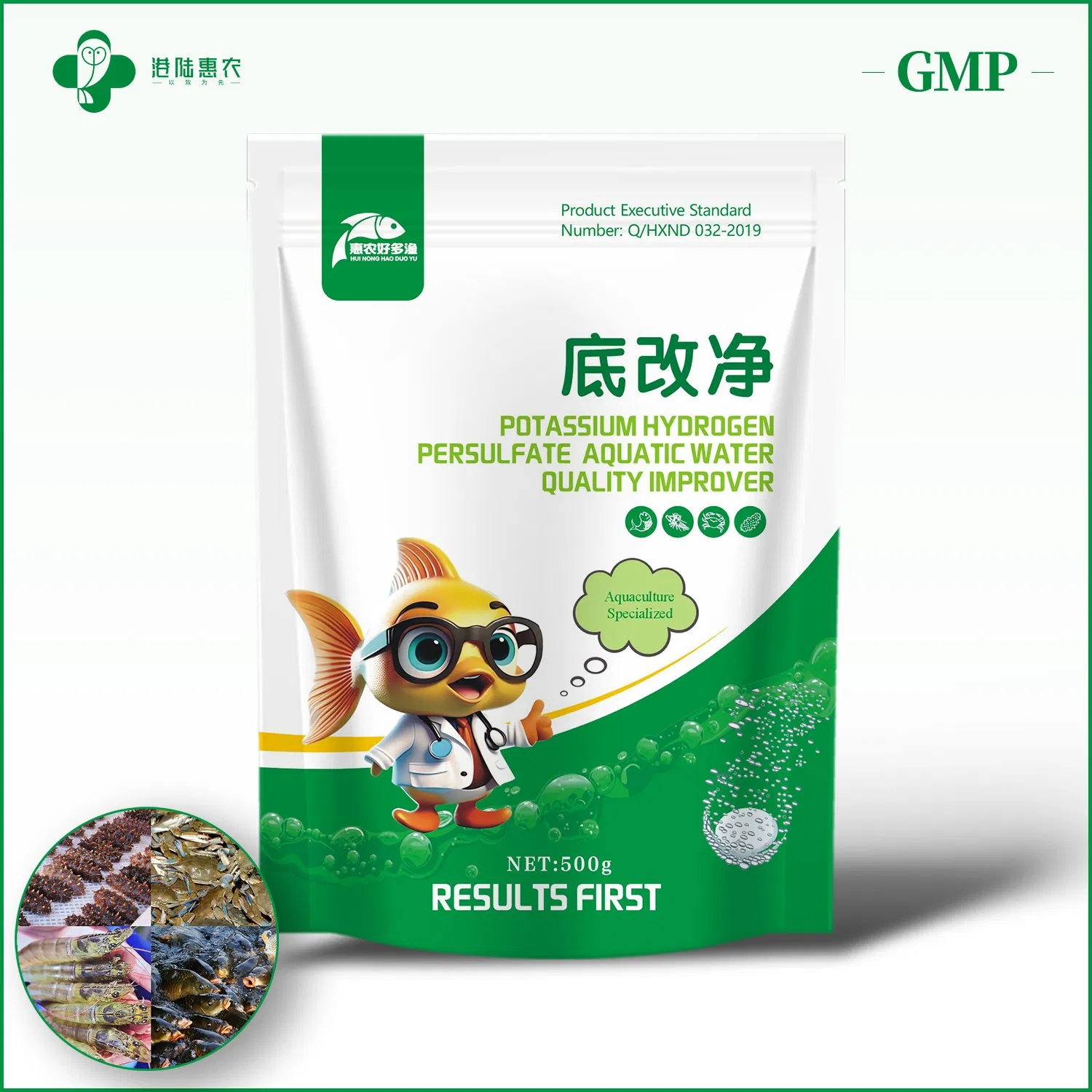 Aquaculture Veterinary Drug Water Quality Improver Oxygen Tablet 35%Potassium Persulfate Used Promote Health and Water Quality for Fish Shrimp Crab Sea Cucumber