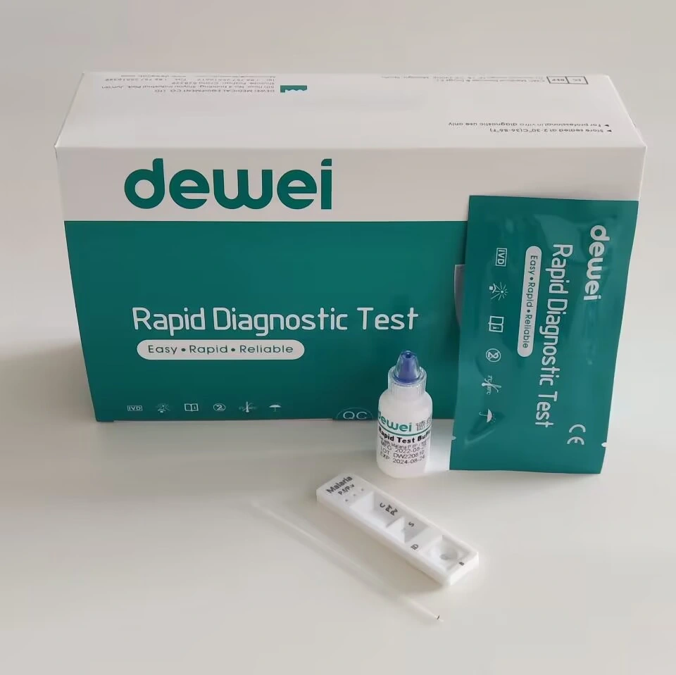 Malaria PF PV Rapid Test Kit on Antigens of Whole Blood Sample Device