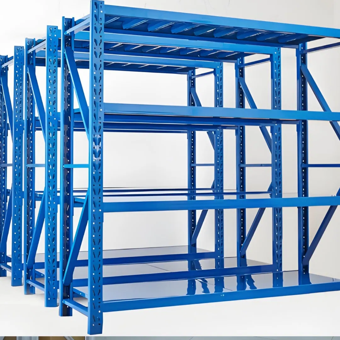 UK Warehouse Shelving Easy-to-Install Reusable Storage Shelves Wholesale Metal Racking Systems Corporate Logo Branded Shelving USA Pallet Racks