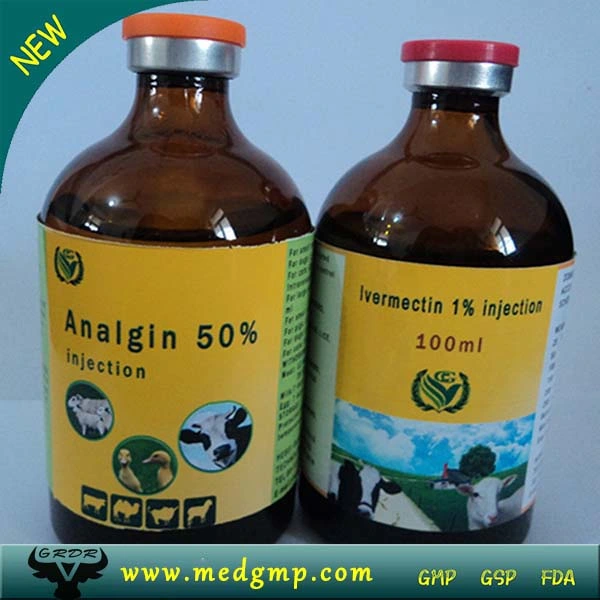 Anti Inflammatory Drug Veterinary Medicine 30% Analgin Injection for Livestock