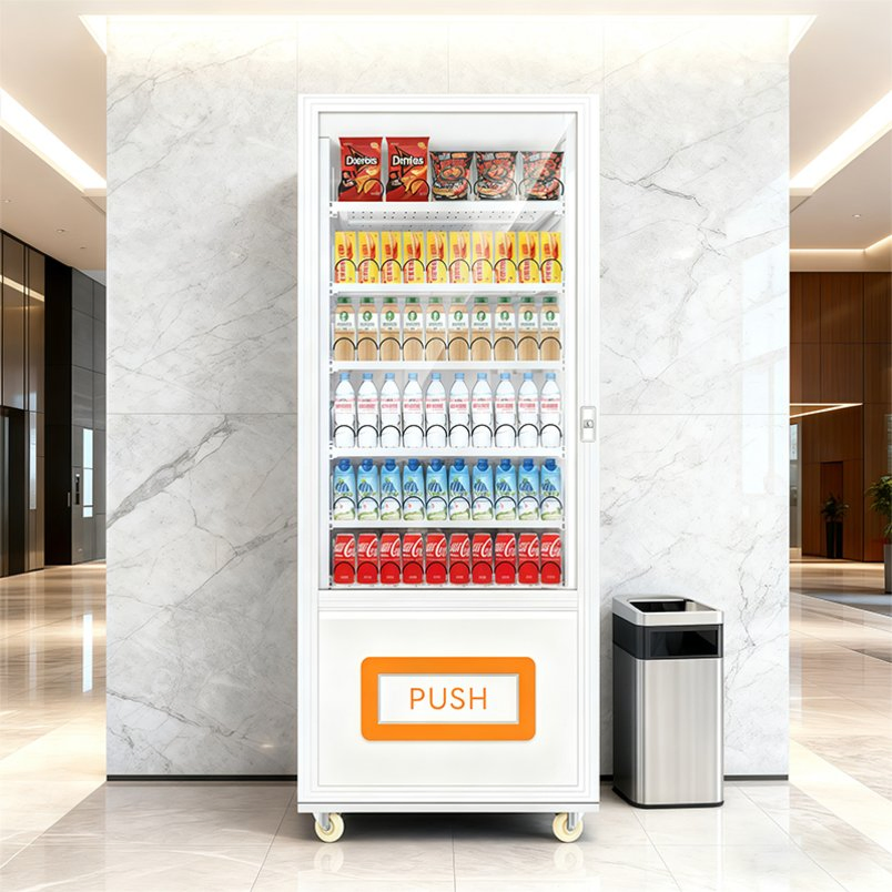 Custom Color Logo Design Branded Outdoor Retail Vending Machine