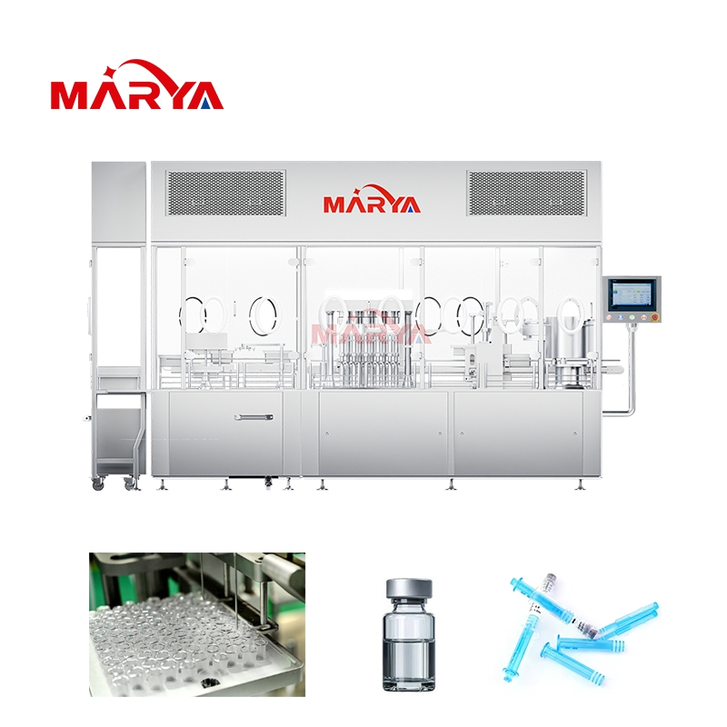 Marya High-Precision Ceramic Plunger Pump RTU Filling Machine with CIP/SIP Functionality for Vaccines &amp; Biologics
