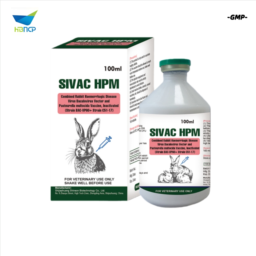 Factory Price GMP Manufacturer Veterinary OEM Rabbit Haemorrhagic Disease Virus Rhdv Rhdv2 and Pasteurella Multocida Vaccine
