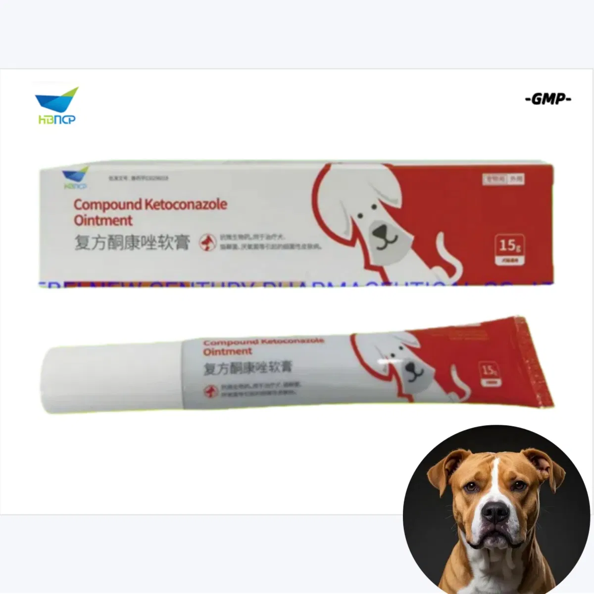 GMP Manufacturer Veterinary Drug Grade Compound Ketoconazole Ointment for Pets Animals Skin Fungi Infection