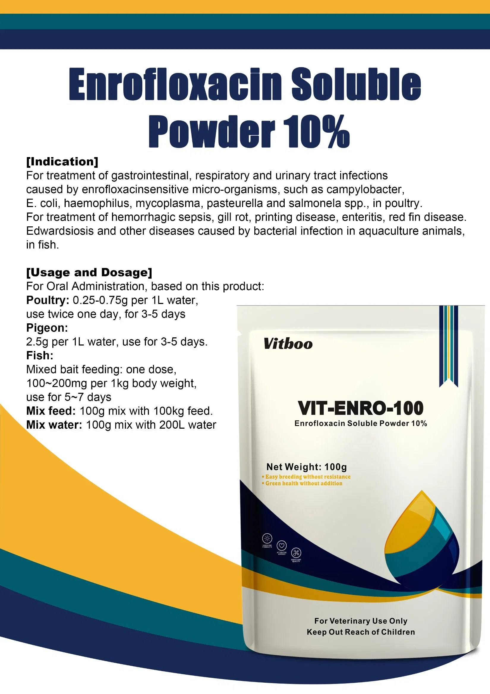 Highly Effective Animal Drugs Poultry Veterinary Drugs Antibacterial and Antiviral