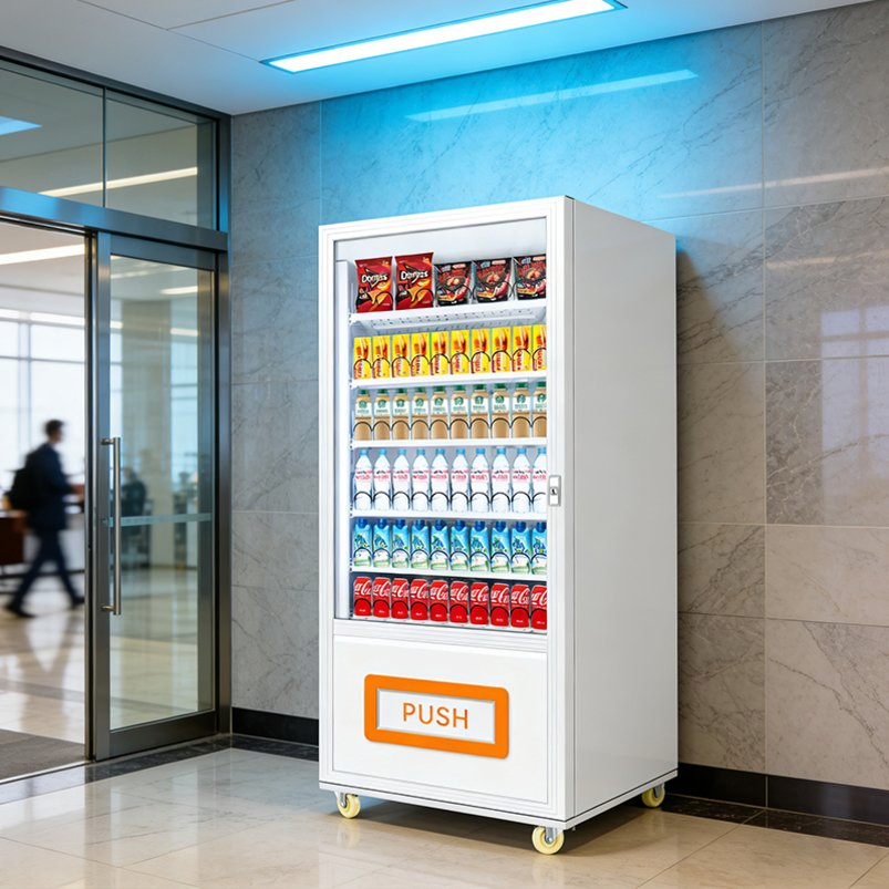 Custom Color Logo Design Branded Outdoor Retail Vending Machine