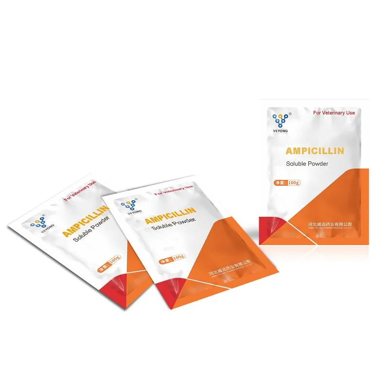 China Supplier Supply Antibiotic Drugs for Veterinary 1.5% 10% Ampicillin Trihydrate Soluble Powder Medicine for Chicken