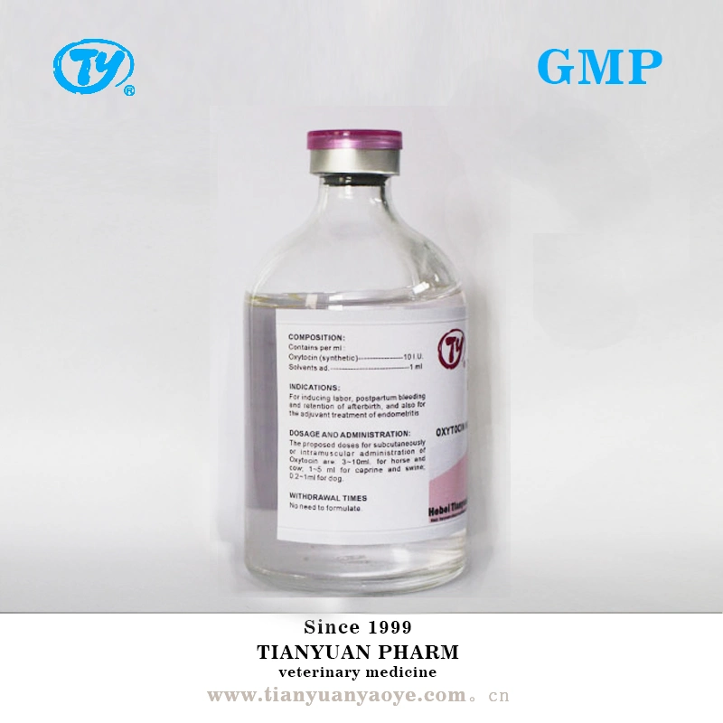 China GMP Animal Drug Oxytocin Injection for Anti-Allergic Agents Anti-Inflammatory Veterinary Medicine for Cattle Calves Sheep Goats Horses Dogs Cats Pets Use