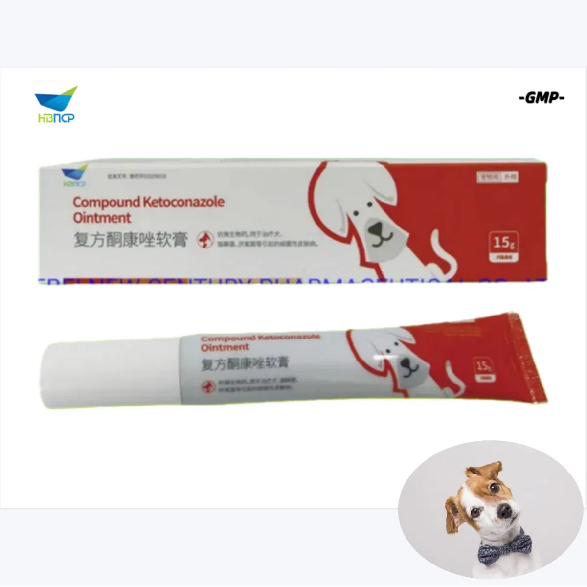 GMP Manufacturer Veterinary Drug Grade Compound Ketoconazole Ointment for Pets Animals Skin Fungi Infection