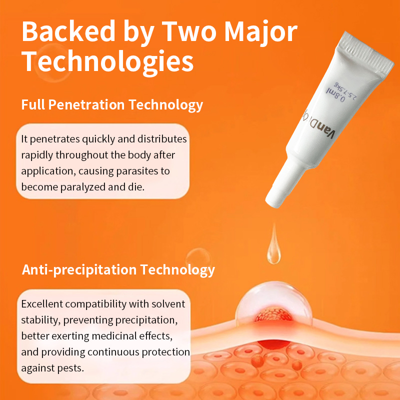 Triple-Action Cat Topical Drops with Fipronil, Moxidectin, Praziquantel - Flea, Tick &amp; Worm Control