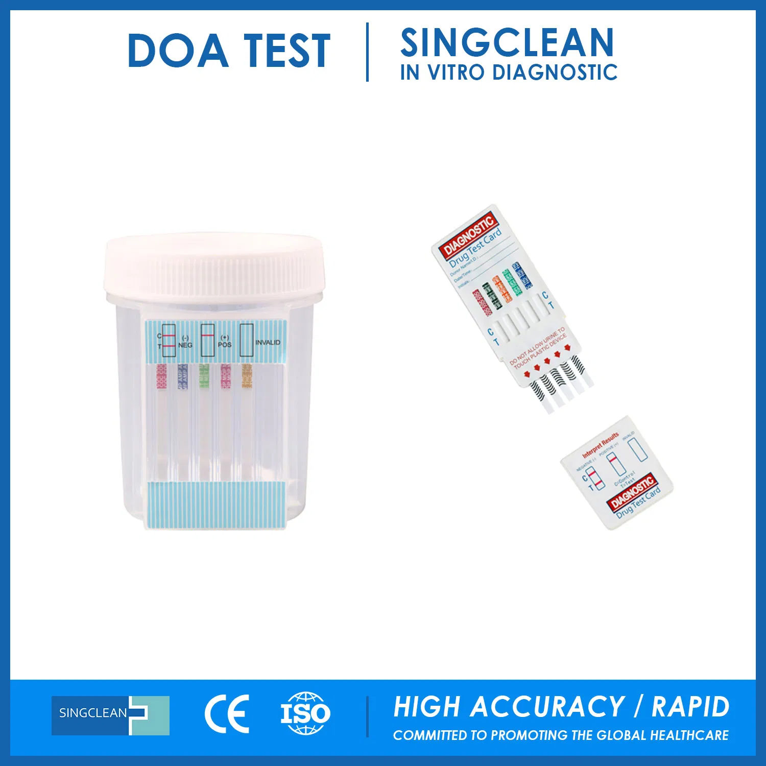 Diagnosis Urine Multi Drug of Abuse Doa Test Kit for Home Test Rapid Test Kit Combo