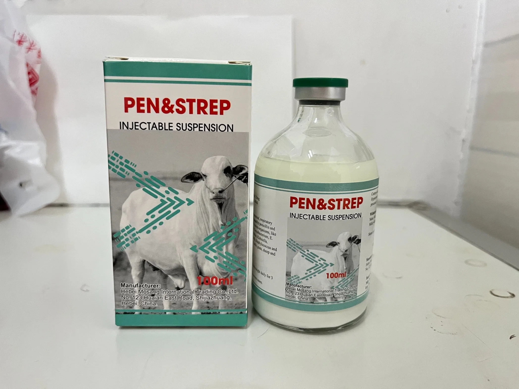 Procaine Penicillin &amp; Dihydrostreptomycin Injectable Suspension 20: 20 High Quality Chinese GMP Manufacturer Veterinary Medicine Chemicals Penstrep Animal Drug