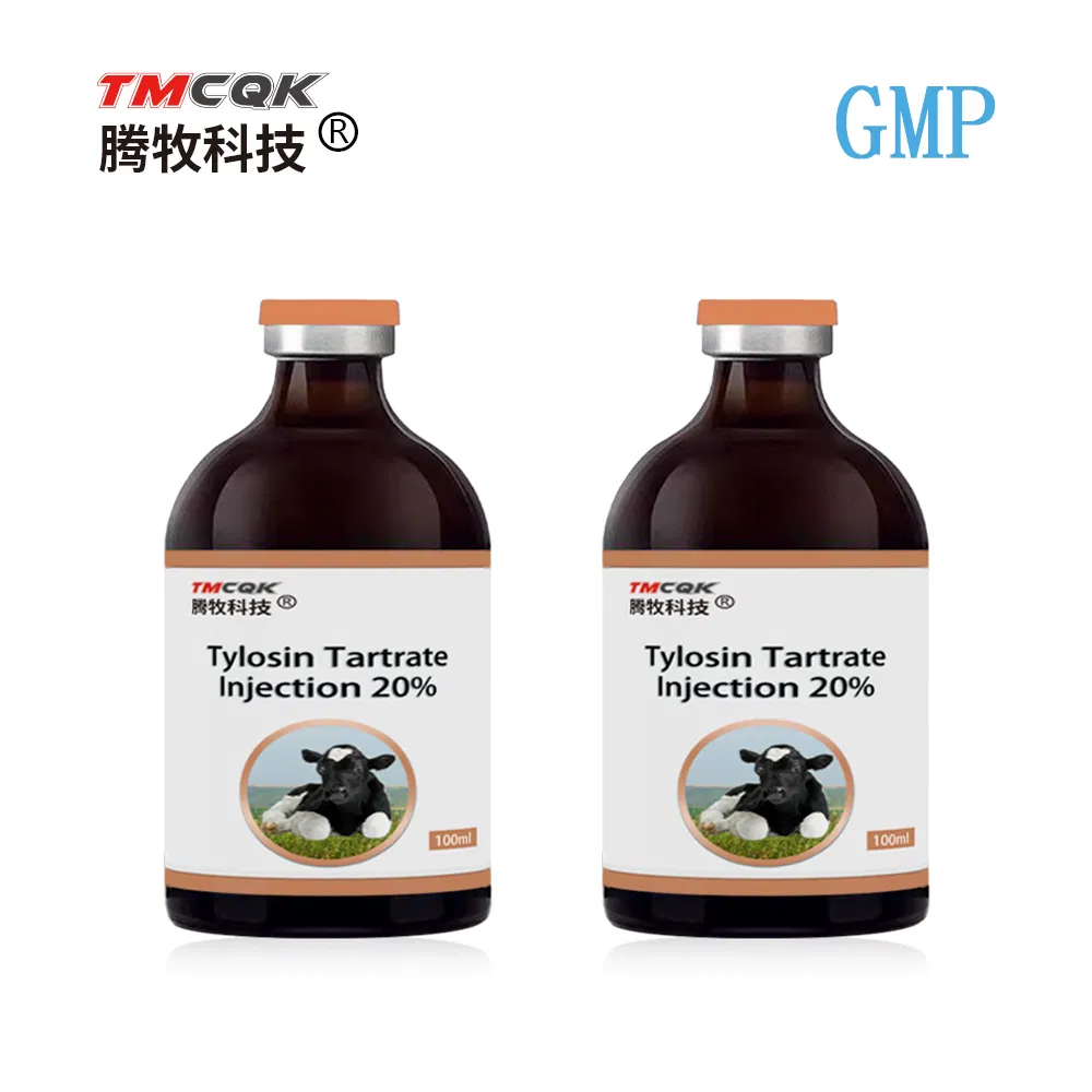 Veterinary Drug Manufacturers Direct Sales of Antibiotics Tylosin Tartrate Injection GMP Factory Low Price