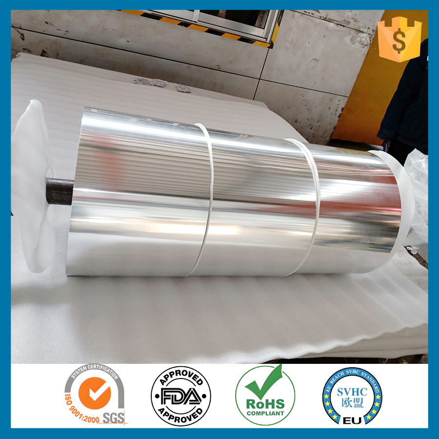 High Speed Printing Grade Jumbo Aluminum Foil Roll 10 Micron 6.35 Micron for Custom Branded Chocolate Coin Wrap