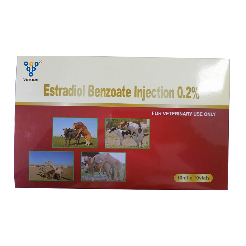 Veterinary Supplies Estradiol Benzoate 0.02% Injection 5ml, 10ml for Dog Sheep Goat