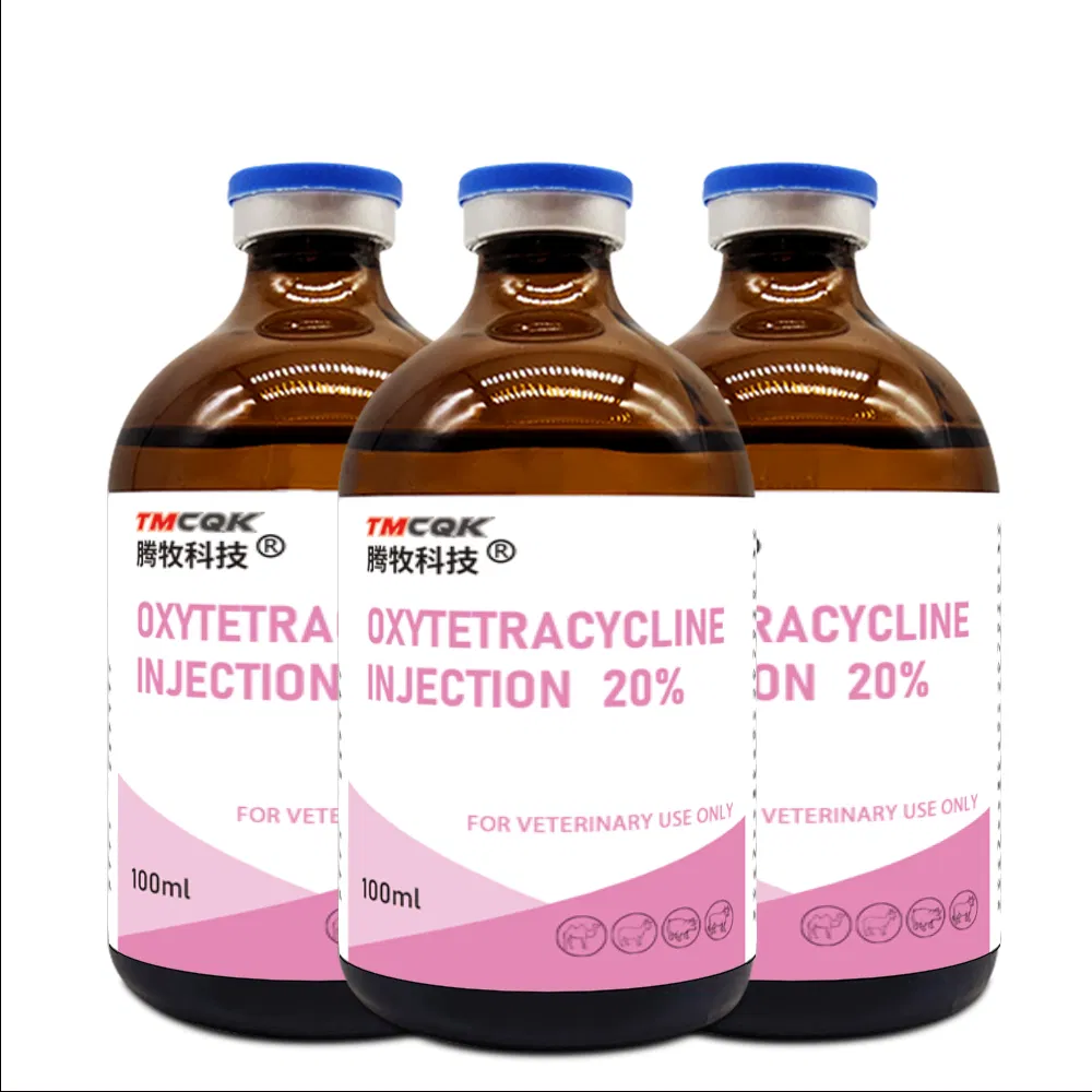 Antibacterial and Anti-Inflammatory Oxytetracycline Injection, Veterinary Medicine for Animals, China High-Quality Factory Wholesale