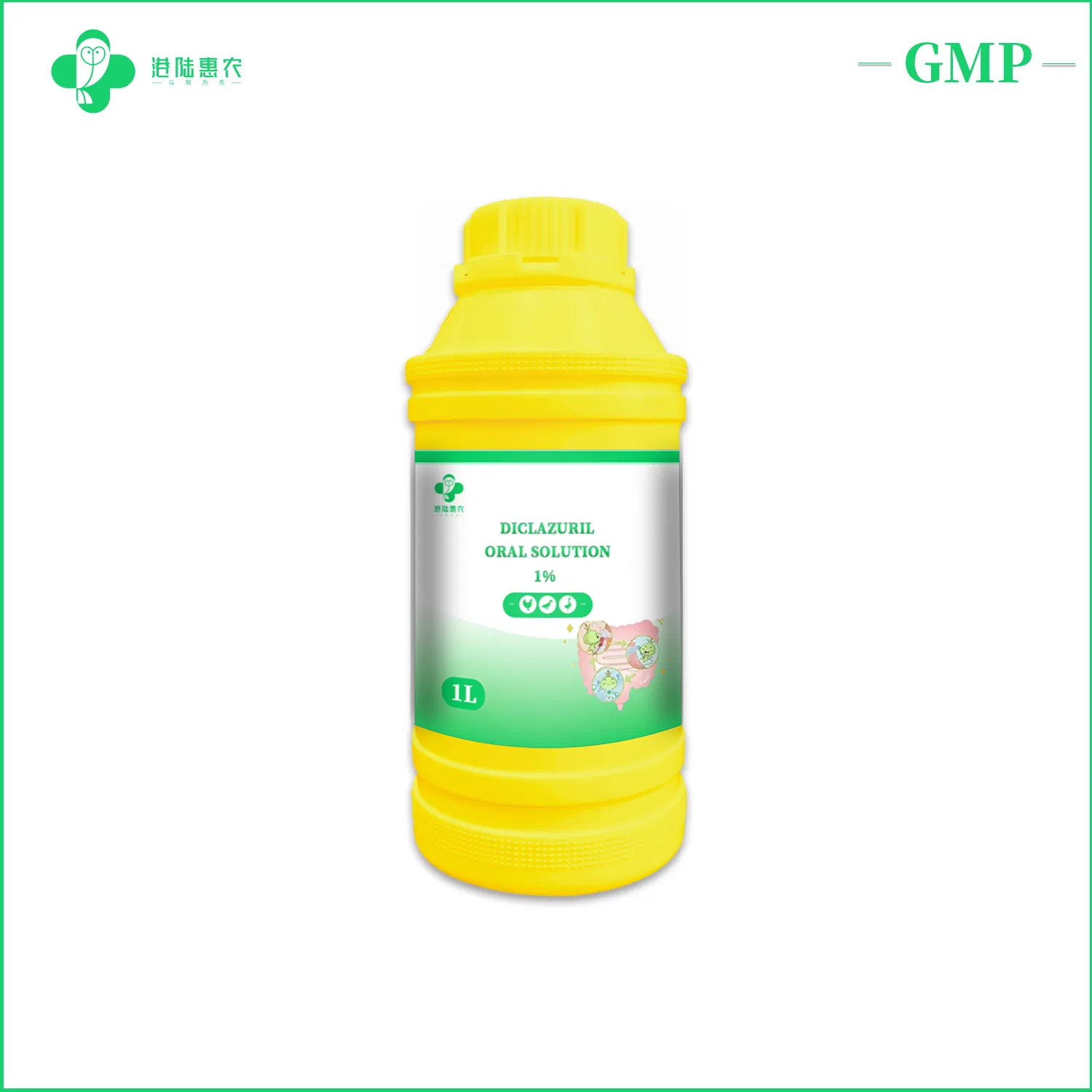 Wholesale Pharmaceutical Chemical Medicine Diclazuril Oral Solution 0.5% 1% 2.5% 5% Veterinary Drug for Chicken Turkey Calf Lamb Goat Pig