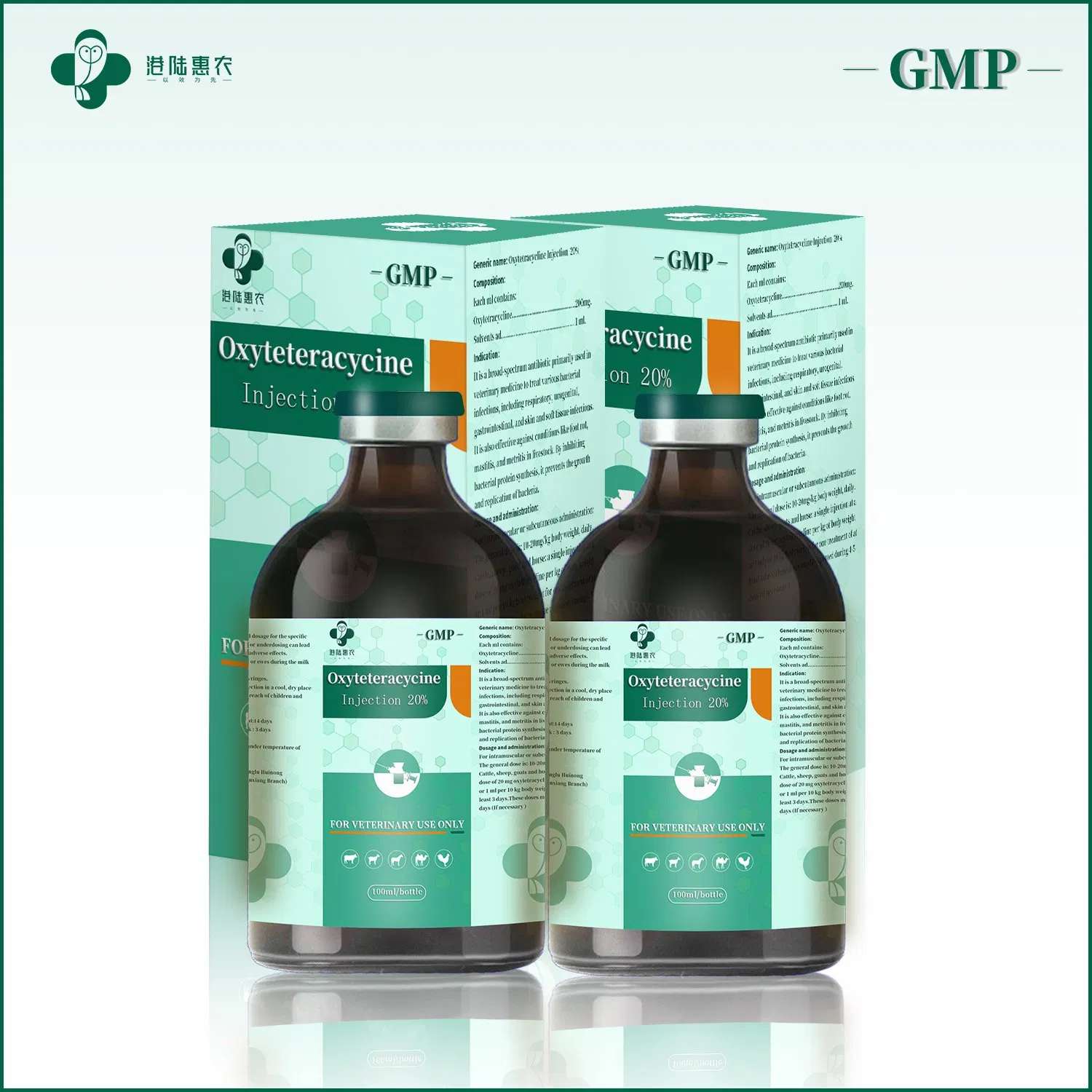 Good Price Animal Antibiotic Weight Gain Injections Butafosfan 10% + Vitamin B12 0.005% Injection Synthetic Chemical Drugs for Cattle Sheep Swine Horse