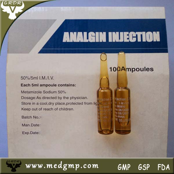 Anti Inflammatory Drug Veterinary Medicine 30% Analgin Injection for Livestock