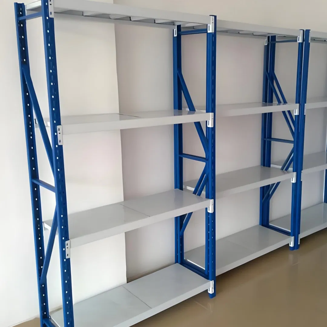 UK Warehouse Shelving Easy-to-Install Reusable Storage Shelves Wholesale Metal Racking Systems Corporate Logo Branded Shelving USA Pallet Racks