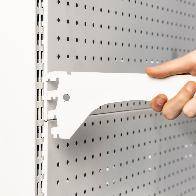 Double Sided Branded Supermarket Shelf for Retail Stores with Custom Graphics