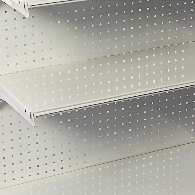 Double Sided Branded Supermarket Shelf for Retail Stores with Custom Graphics