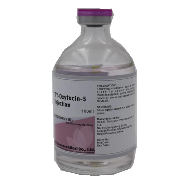 China GMP Animal Drug Oxytocin Injection for Anti-Allergic Agents Anti-Inflammatory Veterinary Medicine for Cattle Calves Sheep Goats Horses Dogs Cats Pets Use