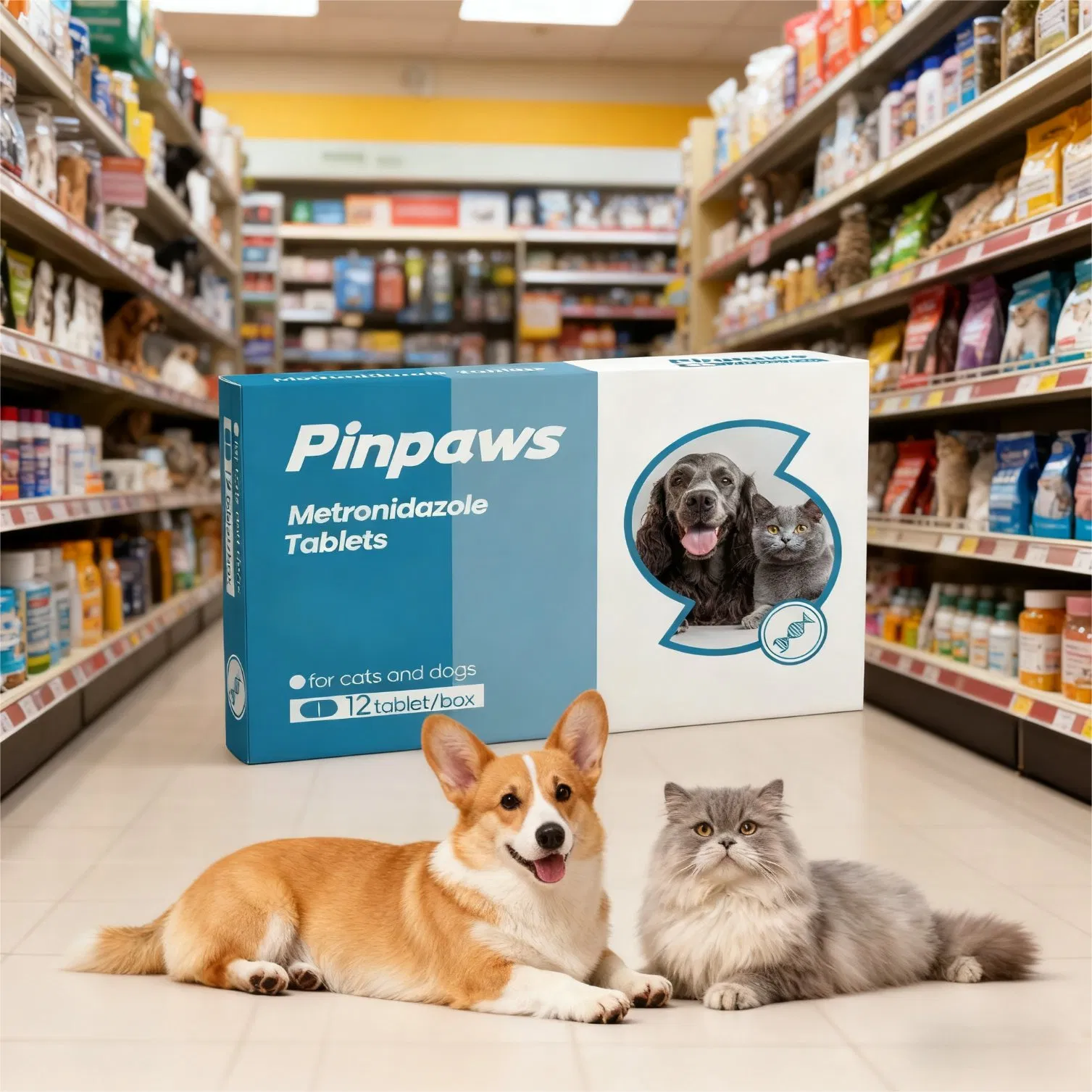 Generic Metronidazole Tablets for Giardiasis and Trichomoniasis Treatment in Pets