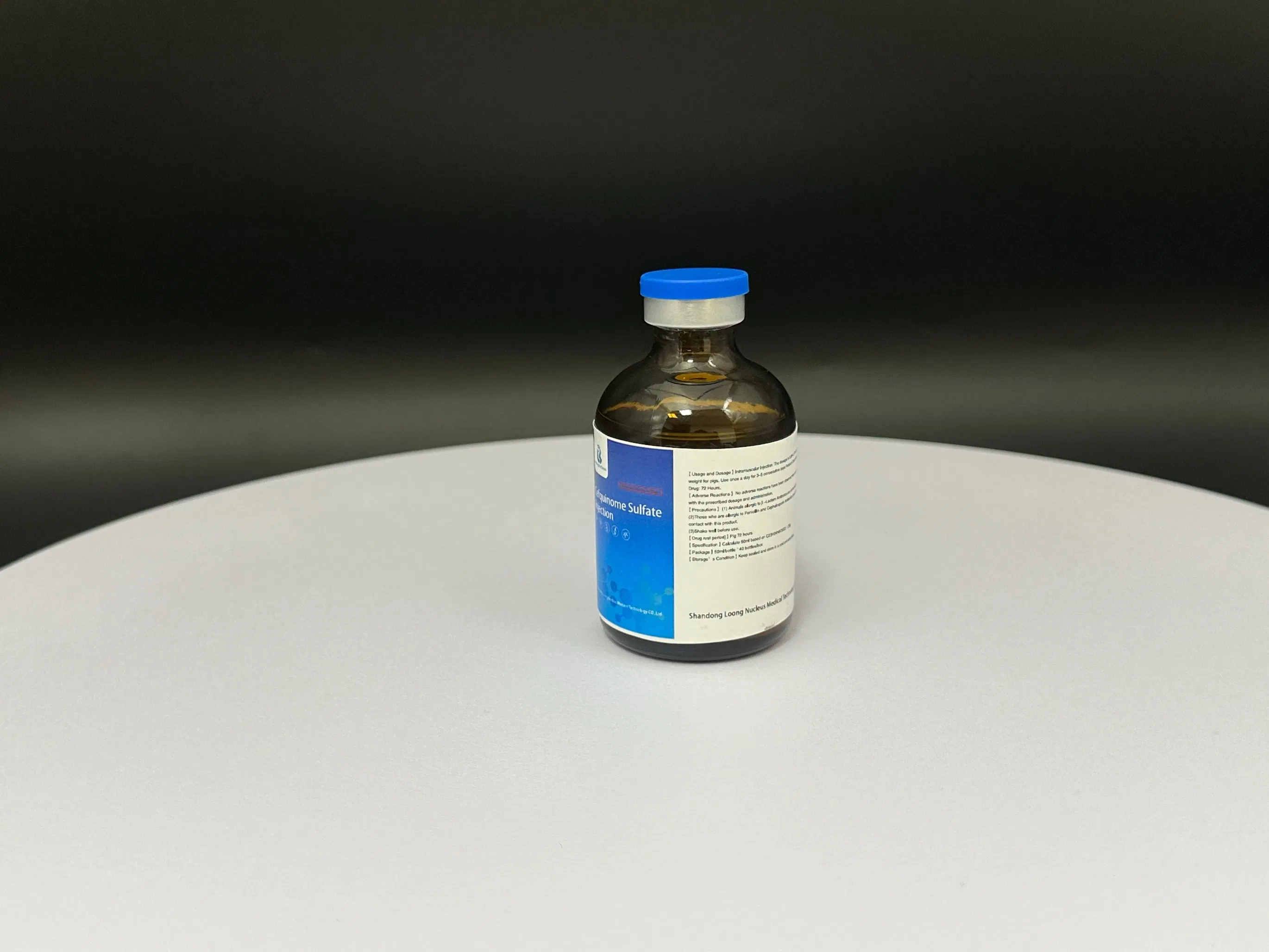High Content Veterinary Medicine Cefquinome Sulfate Injection Animal Antibiotic Drug for Poultry Cattle Sheep Pig