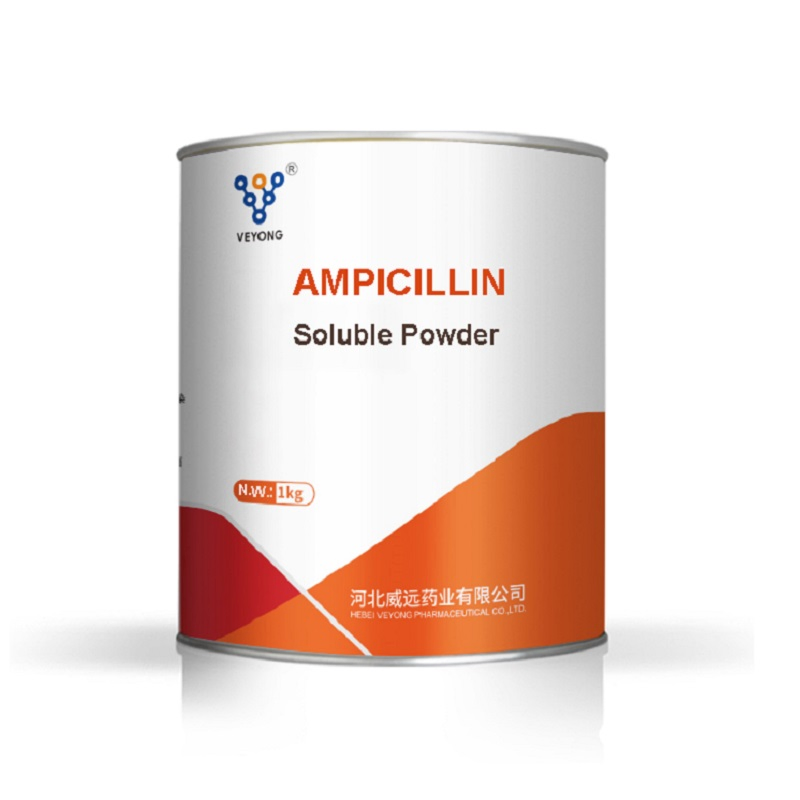 China Supplier Supply Antibiotic Drugs for Veterinary 1.5% 10% Ampicillin Trihydrate Soluble Powder Medicine for Chicken