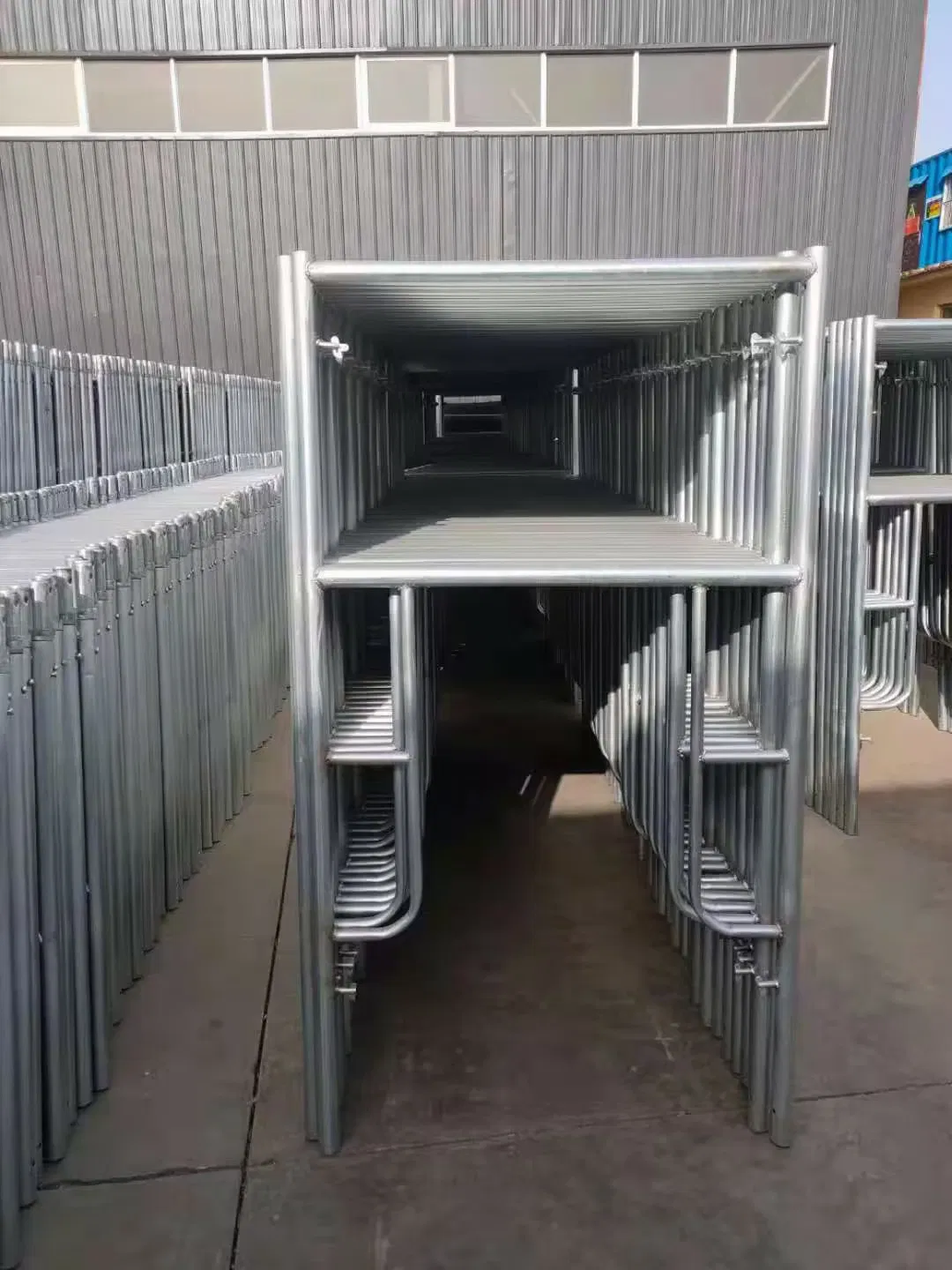 Colorful Foldable Galvanized Scaffold for Customized Renovation Projects