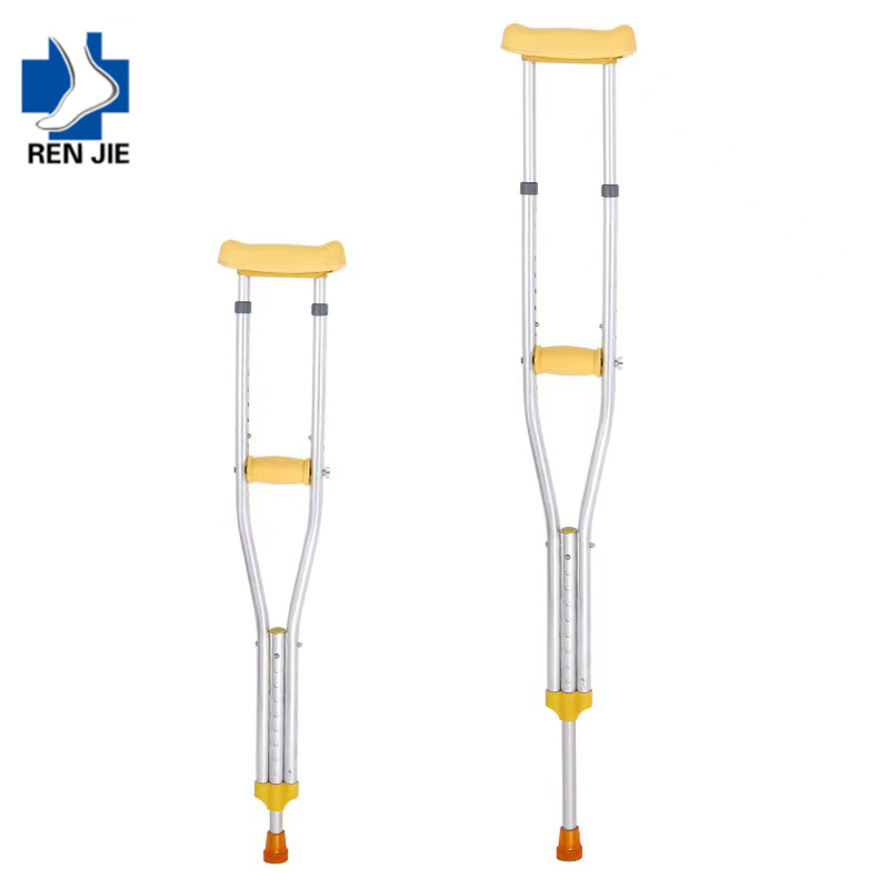 Health Care Adjustable Walking Aids Axillary Underarm Crutches for Disabled Person