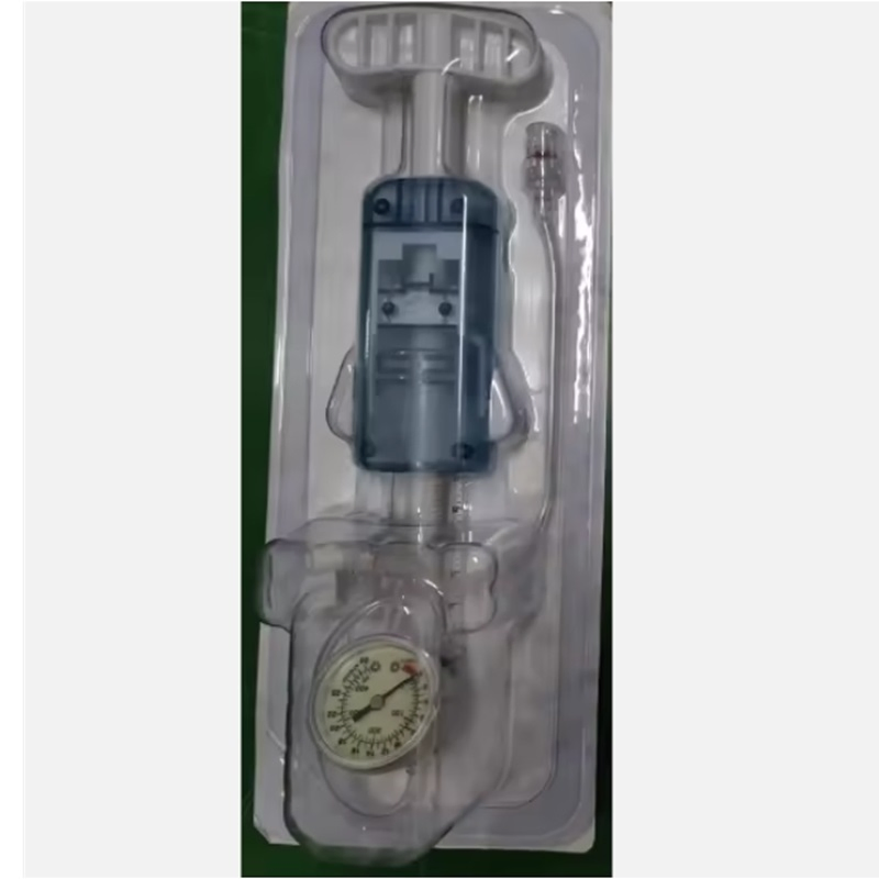 High Quality Disposable Medical One Handed Prep Ptca Angioplasty Balloon Inflation Device