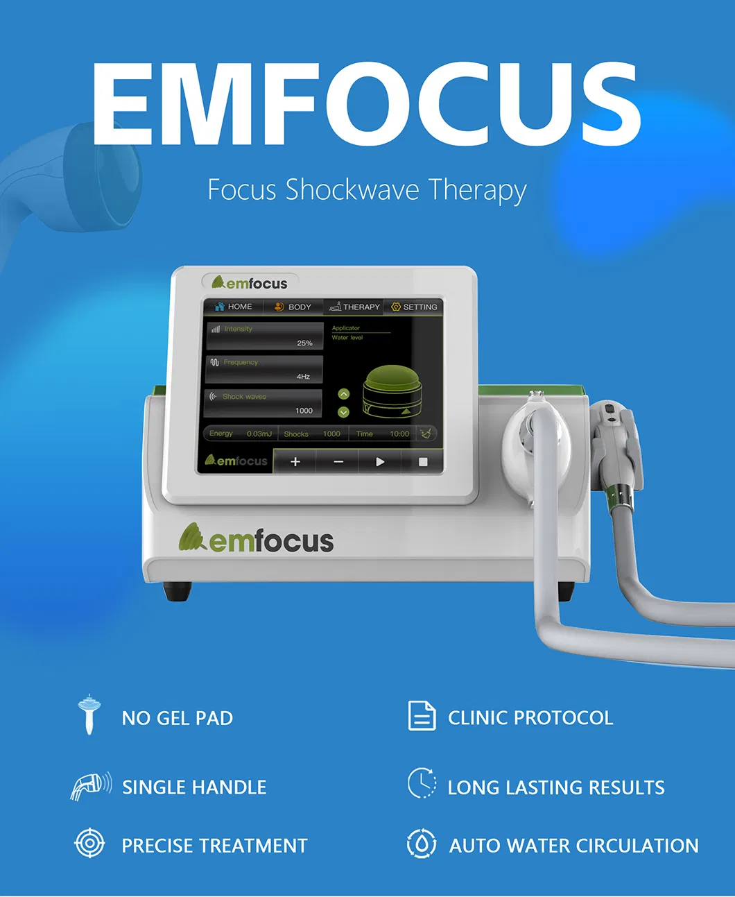 Electromagnetic Focused Shockwave Device