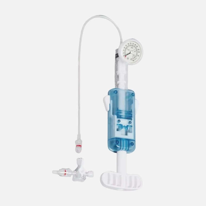 High Quality Disposable Medical One Handed Prep Ptca Angioplasty Balloon Inflation Device