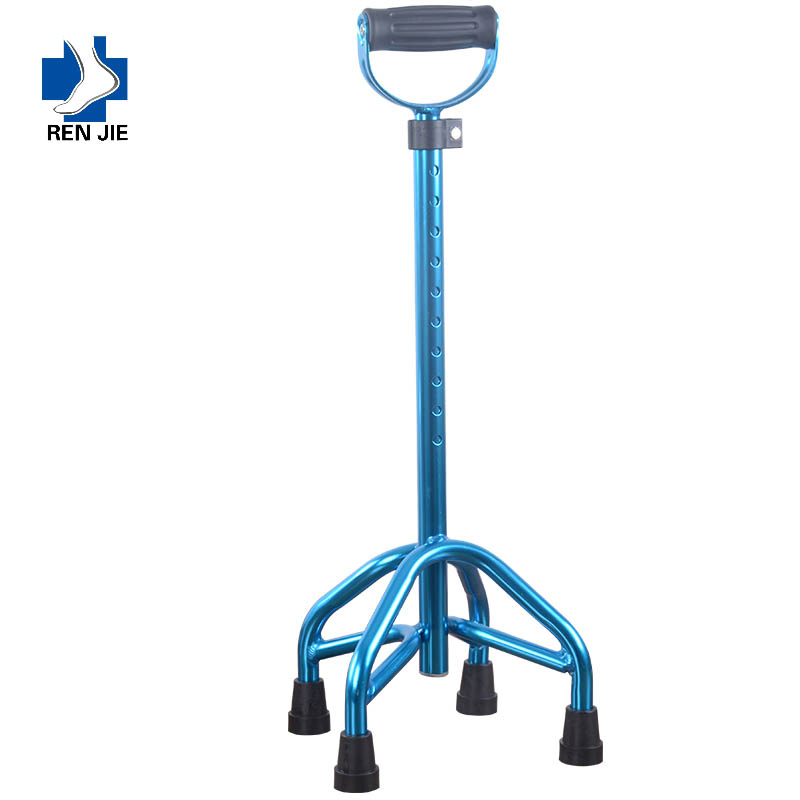 Rehabilitation Therapy Supplies Walking Aids Adjustable Aluminum Alloy Underarm Crutch for Disabled