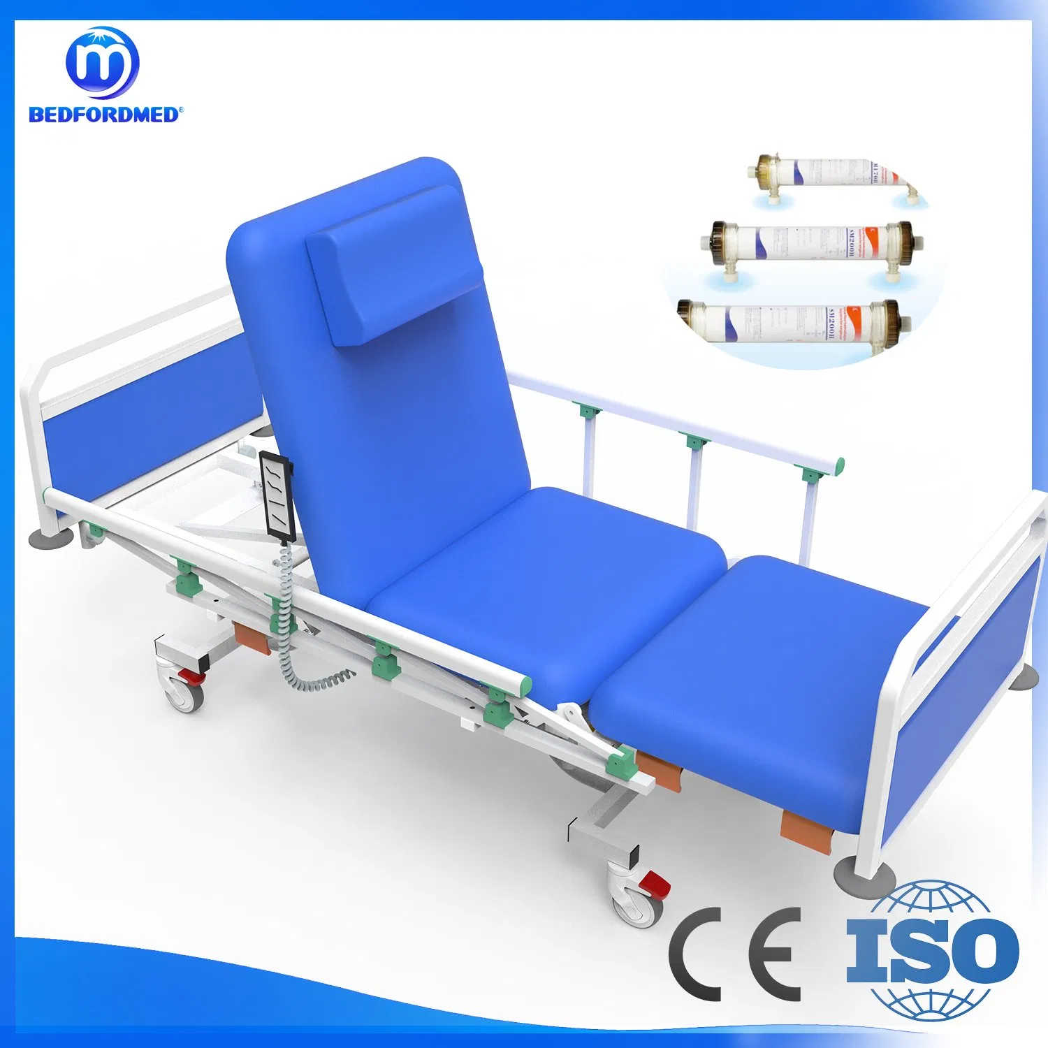 Therapy Equipment Hemodialysis Delicated Chair with IV Pole (ME-280)