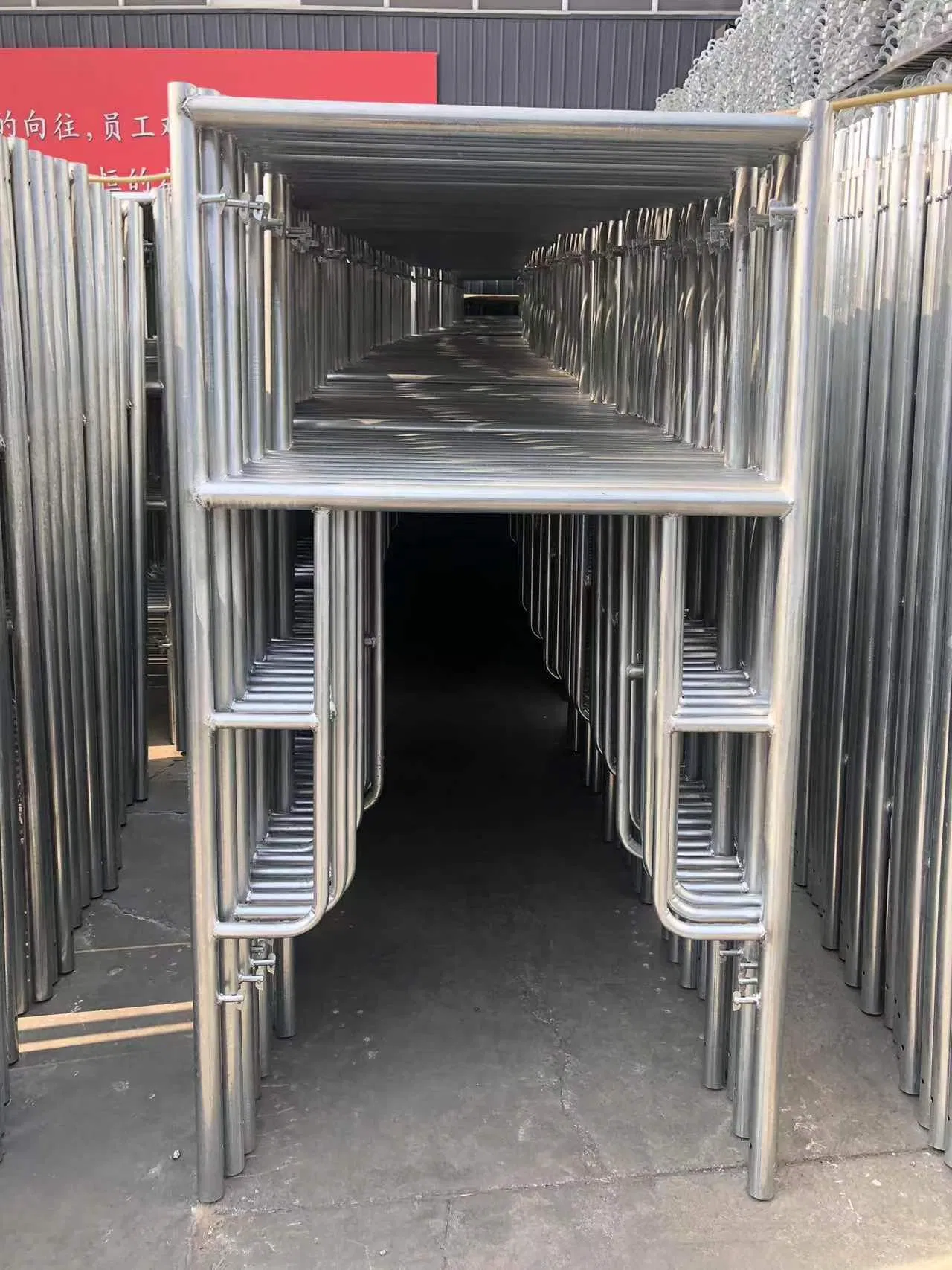 Colorful Foldable Galvanized Scaffold for Customized Renovation Projects