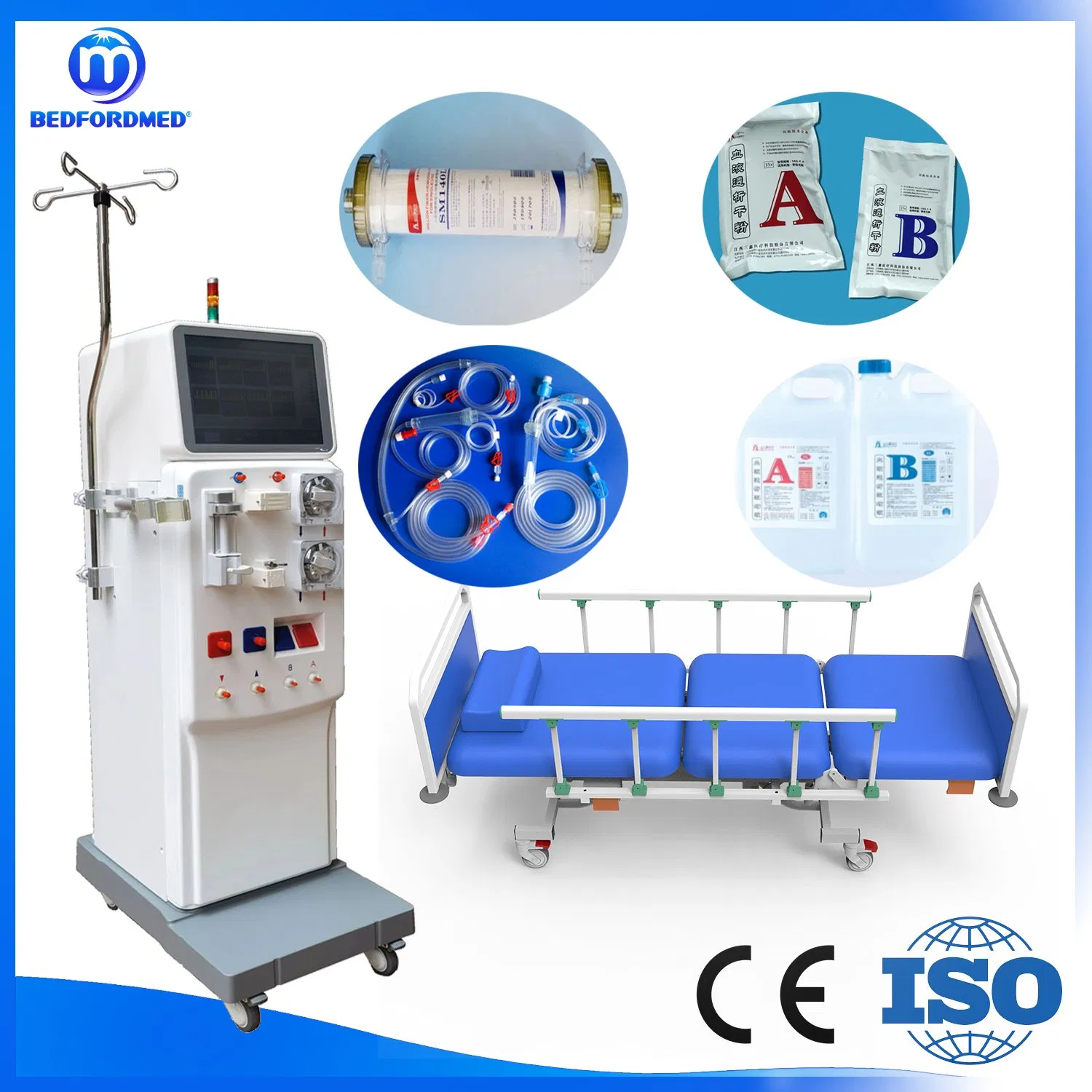 Therapy Equipment Hemodialysis Delicated Chair with IV Pole (ME-280)