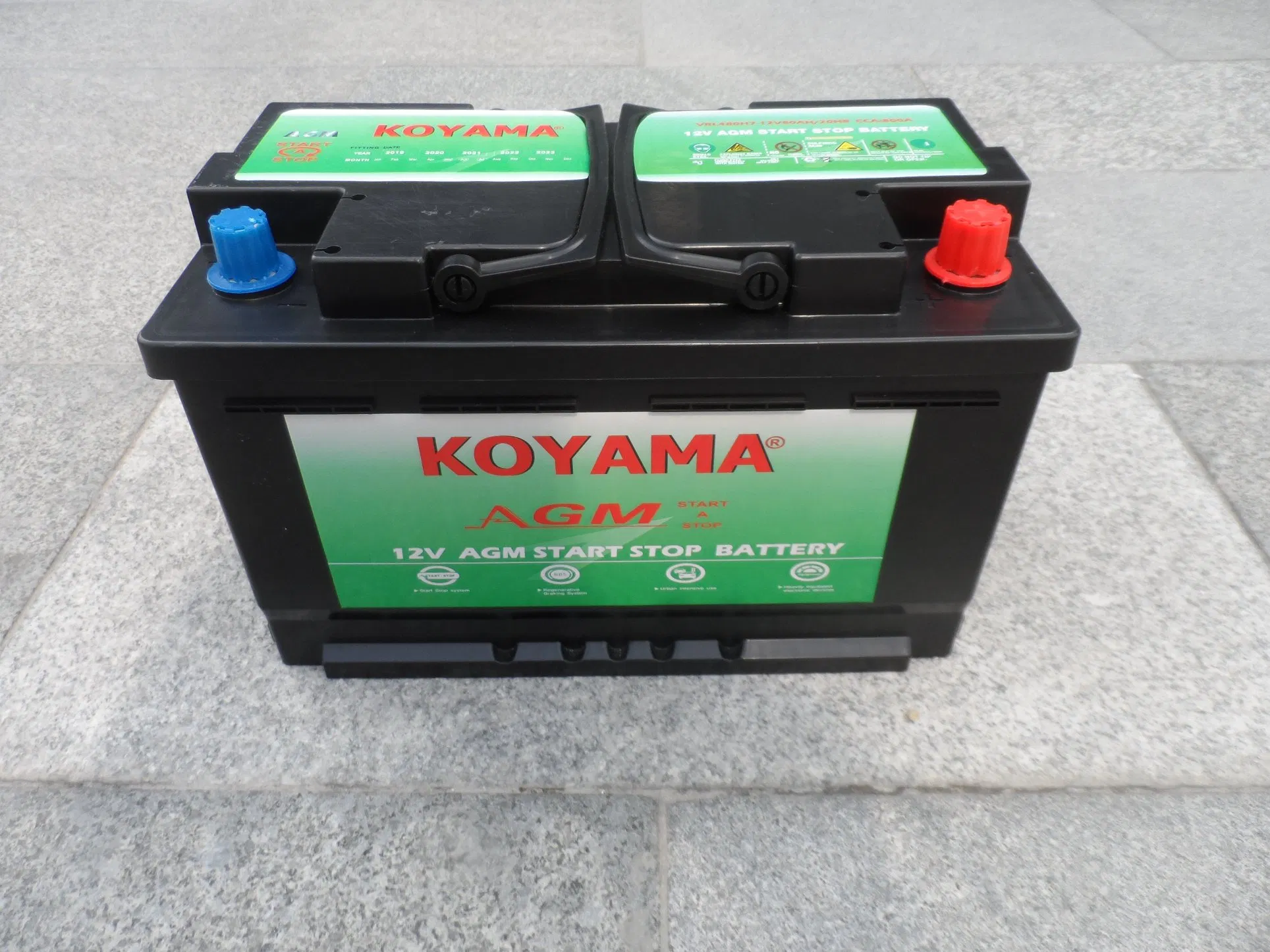 AGM Deep Cycle Battery 6-Qtf-80 (12V80Ah) Start Stop Lead Acid Car Battery