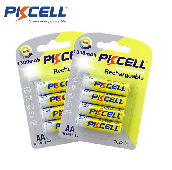 2800mAh 1300mAh 600mAh Double a Battery Nickel Metal Hydride 1.2V AA NiMH Rechargeable AA Batteries Packs
